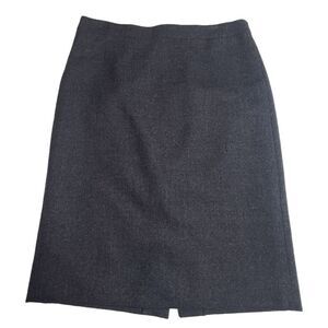 J. Crew No. 2 pencil charcoal grey wool pencil skirt size 6